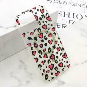 Futrola - maska LEOPARD MagSafe za iPhone 16 Pro Max (6.9) roze (MS).