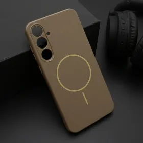 Futrola - maska JELLY MagSafe za Samsung A556 Galaxy A55 5G tamno zlatna (MS).