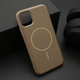 Futrola - maska JELLY MagSafe za iPhone 11 (6.1) tamno zlatna (MS).