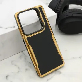 Futrola - maska GOLD LUXE za Xiaomi Redmi Note 13 Pro 4G crna (MS).