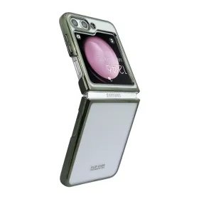 Futrola - maska LINES za Samsung F731B Galaxy Z FLIP 5 5G zelena (GKK case) (MS).