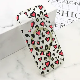 Futrola - maska LEOPARD MagSafe za iPhone 16 (6.1) roze (MS).