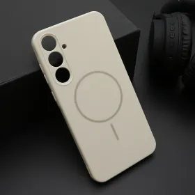 Futrola - maska JELLY MagSafe za Samsung A556 Galaxy A55 5G titanijum (MS).