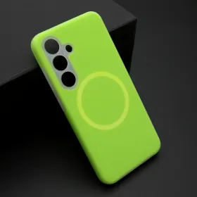 Futrola - maska PASTEL COLOR MagSafe za Samsung S931 Galaxy S25 5G zelena (MS).