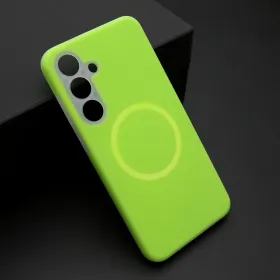 Futrola - maska PASTEL COLOR MagSafe za Samsung S936 Galaxy S25 Plus 5G zelena (MS).