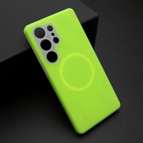 Futrola - maska PASTEL COLOR MagSafe za Samsung S938 Galaxy S25 Ultra 5G zelena (MS).