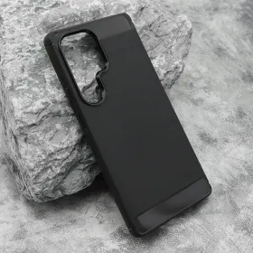 Silikonska futrola - maska BRUSHED za Samsung S938 Galaxy S25 Ultra 5G crna (MS).
