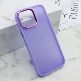 Futrola - maska SHINING CAMERA za iPhone 14 Pro Max (6.7) ljubicasta (MS).