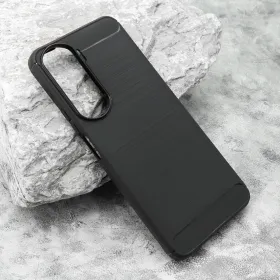 Silikonska futrola - maska BRUSHED za Huawei Honor 90 lite crna (MS).