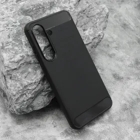 Silikonska futrola - maska BRUSHED za Samsung S931 Galaxy S25 5G crna (MS).