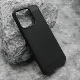 Silikonska futrola - maska BRUSHED za Huawei Honor X7c/Honor 200 Smart crna (MS).