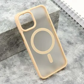 Futrola - maska SILKY MAGSAFE mat za iPhone 12/12 Pro (6.1) roze (MS).