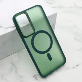 Futrola - maska SILKY MAGSAFE II za Samsung A256 Galaxy A25 5G zelena (MS).