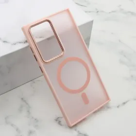 Futrola - maska SILKY MAGSAFE II za Samsung S928 Galaxy S24 Ultra 5G roze (MS).