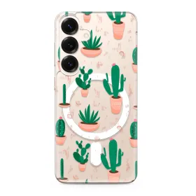 Futrola - maska silikonska print MagSafe za Samsung S931 Galaxy S25 5G cactus (MS).
