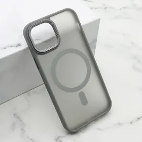 Futrola - maska SILKY MAGSAFE II za iPhone 12/12 Pro (6.1) siva (MS).