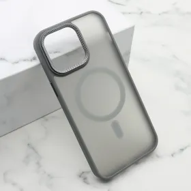 Futrola - maska SILKY MAGSAFE II za iPhone 14 Pro Max (6.7) siva (MS).