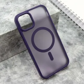 Futrola - maska SILKY MAGSAFE mat za iPhone 11 (6.1) ljubicasta (MS).