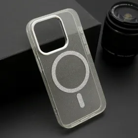 Futrola - maska SPARKLING MagSafe za iPhone 15 Pro (6.1) providna (MS).