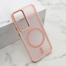 Futrola - maska SILKY MAGSAFE II za Samsung S921 Galaxy S24 5G roze (MS).