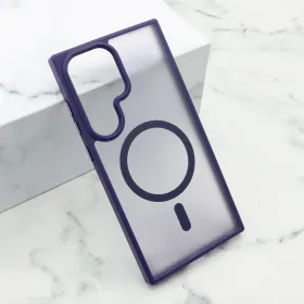 Futrola - maska SILKY MAGSAFE mat za Samsung S928 Galaxy S24 Ultra 5G ljubicasta (MS).