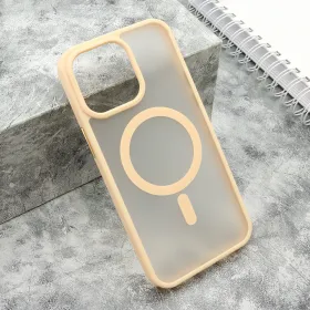 Futrola - maska SILKY MAGSAFE mat za iPhone 15 Pro Max (6.7) roze (MS).