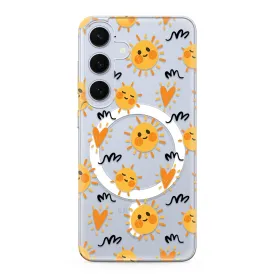 Futrola - maska silikonska print MagSafe za Samsung S921 Galaxy S24 5G sun (MS).