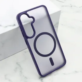 Futrola - maska SILKY MAGSAFE mat za Samsung S921 Galaxy S24 5G ljubicasta (MS).