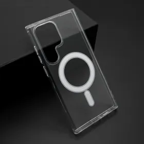 Futrola - maska STANDARD MagSafe za Samsung S928 Galaxy S24 Ultra 5G providna (bela) (MS).