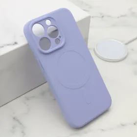 Futrola - maska VELVET TOUCH MagSafe za iPhone 15 Pro (6.1) ljubicasta (MS).