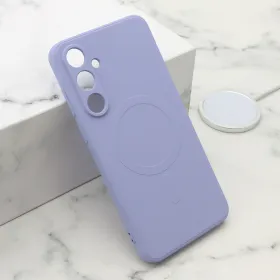Futrola - maska VELVET TOUCH MagSafe za Samsung A556 Galaxy A55 5G ljubicasta (MS).