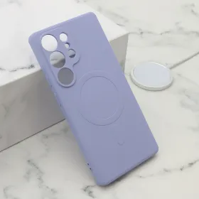 Futrola - maska VELVET TOUCH MagSafe za Samsung S938 Galaxy S25 Ultra 5G ljubicasta (MS).