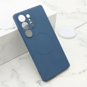 Futrola - maska VELVET TOUCH MagSafe za Samsung S938 Galaxy S25 Ultra 5G plava (MS).