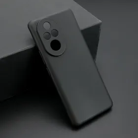 Futrola - maska ultra tanki KOLOR za Huawei Honor 200 Pro crna (MS).