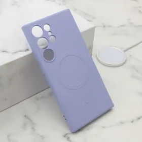 Futrola - maska VELVET TOUCH MagSafe za Samsung S928 Galaxy S24 Ultra 5G ljubicasta (MS).