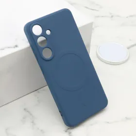 Futrola - maska VELVET TOUCH MagSafe za Samsung S931 Galaxy S25 5G plava (MS).