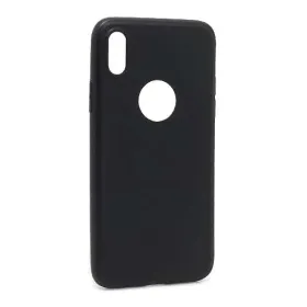 Futrola - maska ultra tanki KOLOR za iPhone XS crna (MS).