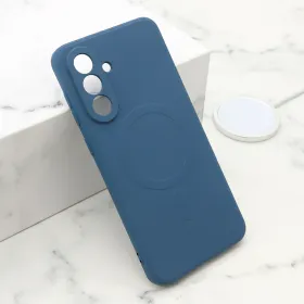 Futrola - maska VELVET TOUCH MagSafe za Samsung A366 Galaxy A36 5G plava (MS).
