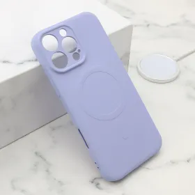 Futrola - maska VELVET TOUCH MagSafe za iPhone 16 Pro Max (6.9) ljubicasta (MS).