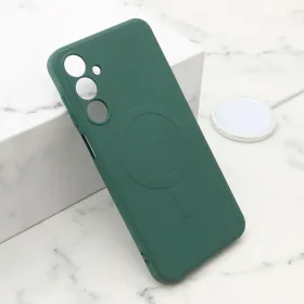 Futrola - maska VELVET TOUCH MagSafe za Samsung A166 Galaxy A16 5G tamno zelena (MS).