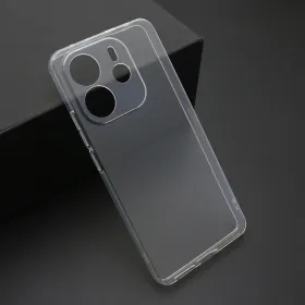 Futrola - maska ultra tanki PROTECT silikon za Xiaomi Redmi Note 14 4G providna (bela) (MS).
