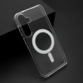 Futrola - maska STANDARD MagSafe za Samsung S926 Galaxy S24 Plus 5G providna (bela) (MS).