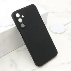 Futrola - maska VELVET TOUCH MagSafe za Samsung A156 Galaxy A15 5G crna (MS).