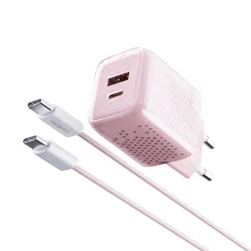 Kucni punjac Moxom MX-HC206 18W FAST PD 20W Type C na Type C pink (MS).