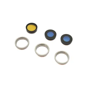 Staklo kamere za iPhone 15 Pro White Titanium (MS).