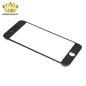 Staklo touchscreen-a za iPhone 6S + frame + OCA stiker (Crown Quality) black (MS).