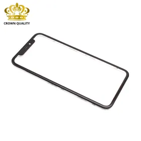 Staklo touchscreen-a za iPhone XR+ frame (Crown Quality) black (MS).