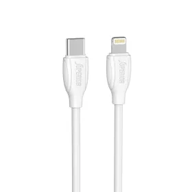 USB data kabl Superior CO-BX19 Fast 20W 3A Type C na Lightning 1m beli (MS).