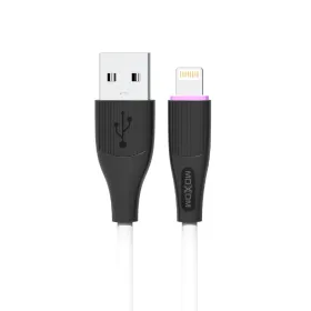 USB data kabl Moxom MX-CB169 3A lightning 1m beli (MS).