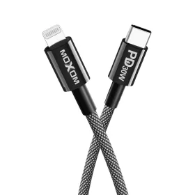 USB data kabl Moxom MX-CB136 PD 30W Type-C na lightning 1m crni (MS).